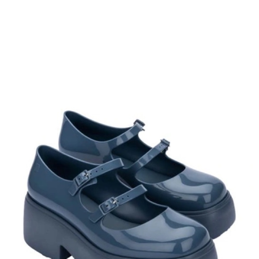 Stylish Blue Platform Mary Jane Shoes